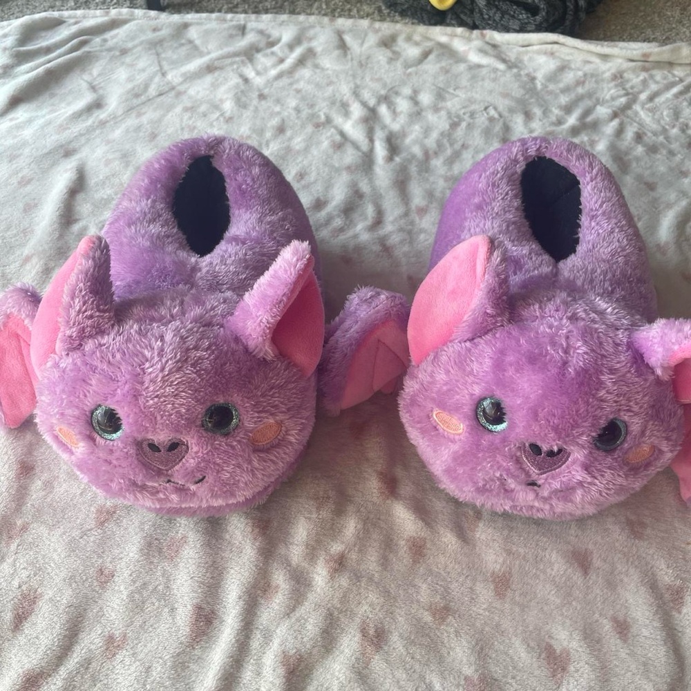 Dollskill Purple Bat Slippers